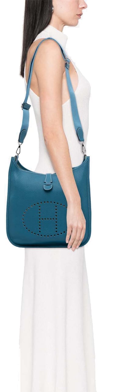 Hermès Clemence Evelyne III 33 Blauw