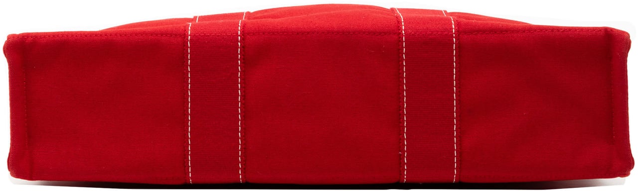 Hermès Canvas Sac Deauville MM Rood