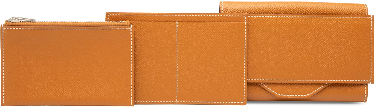 Hermès Epsom Passant Long Wallet Bruin