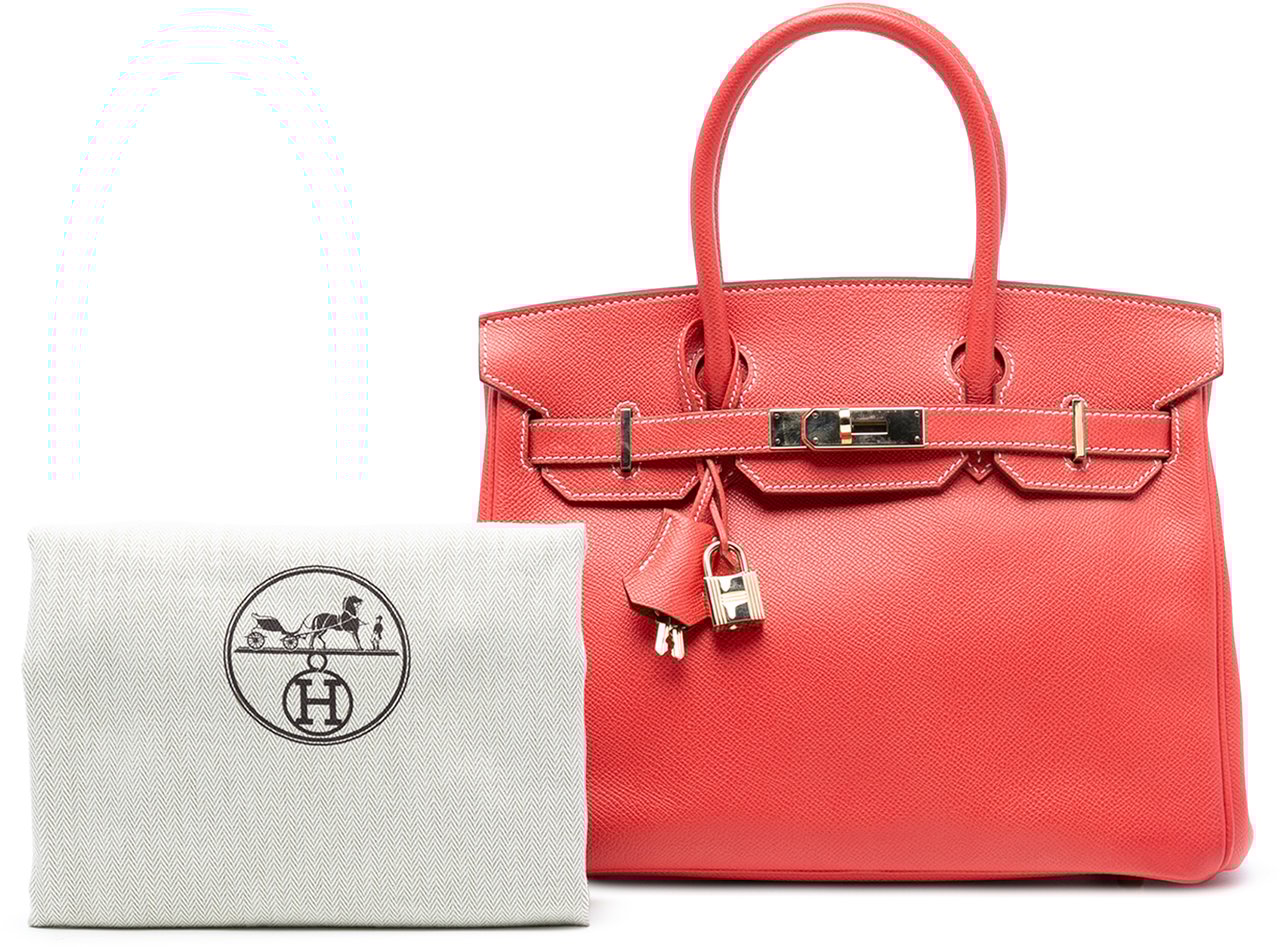 Hermès Epsom Candy Verso Birkin Retourne 35 Rood