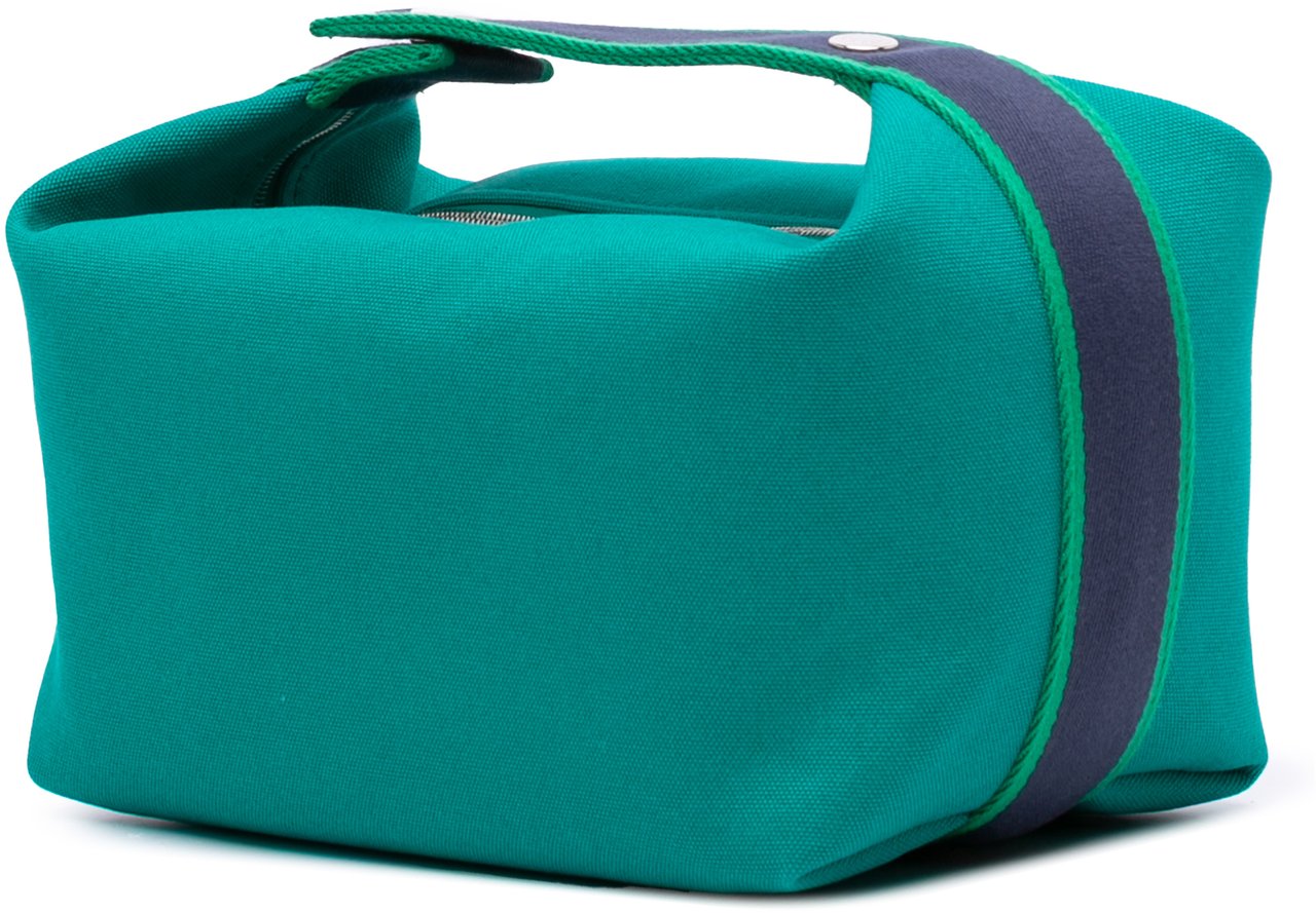 Hermès Large Canvas Bride A Brac Case Groen