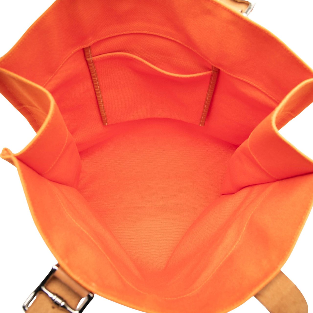 Hermès Toile Etriviere Shopping Tote Oranje