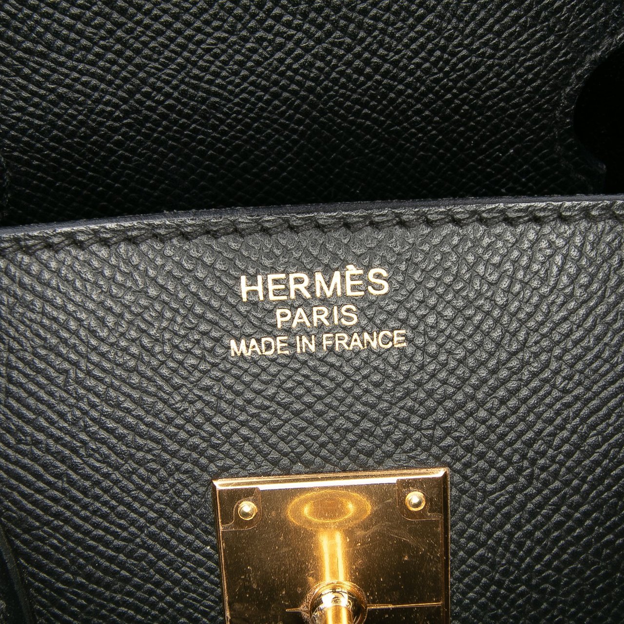 Hermès Epsom Birkin Retourne 35 Zwart