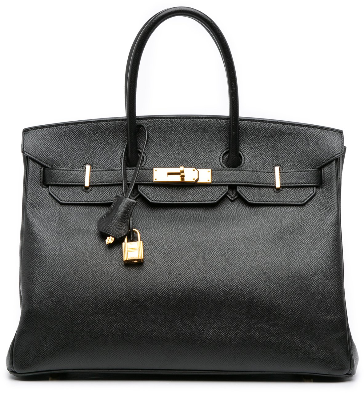 Hermès Epsom Birkin Retourne 35 Zwart