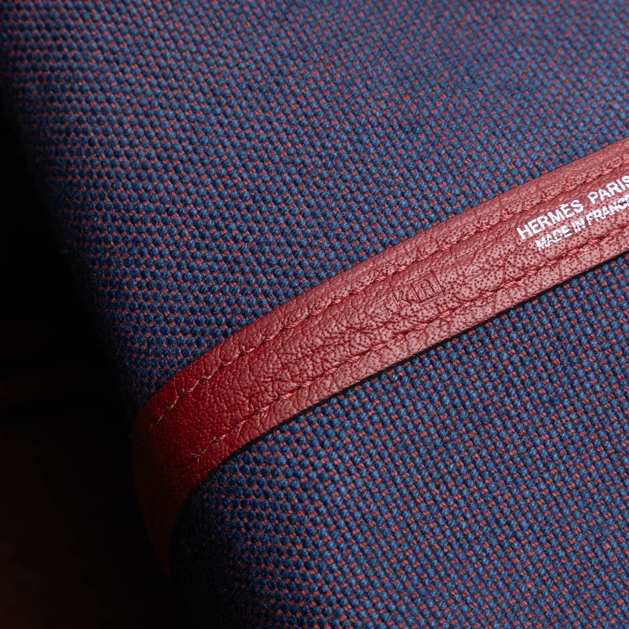 Hermès Toile and Negonda Garden Party 36 Blauw