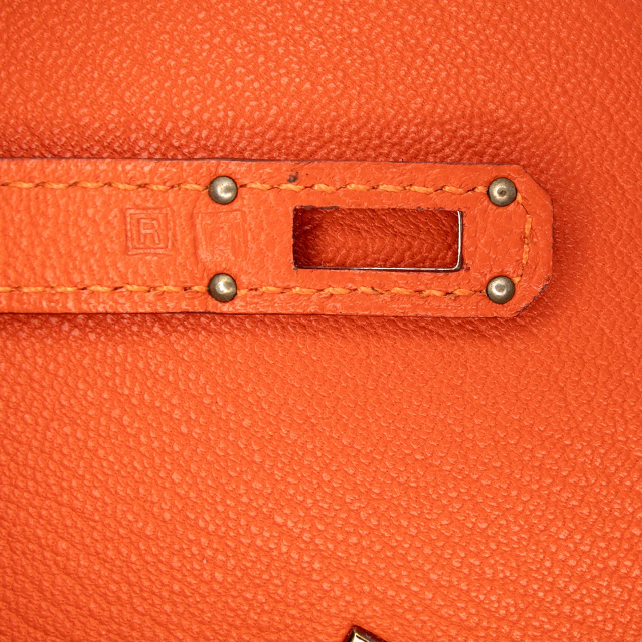 Hermès Chevre Mysore Kelly Longue Wallet Oranje