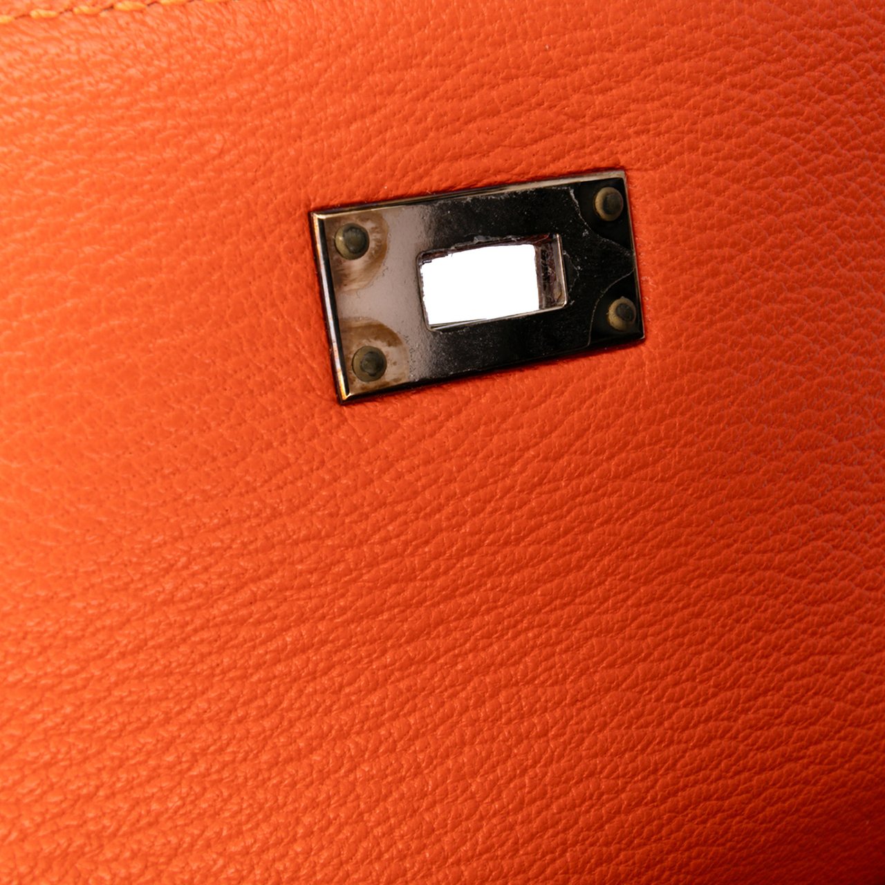 Hermès Chevre Mysore Kelly Longue Wallet Oranje