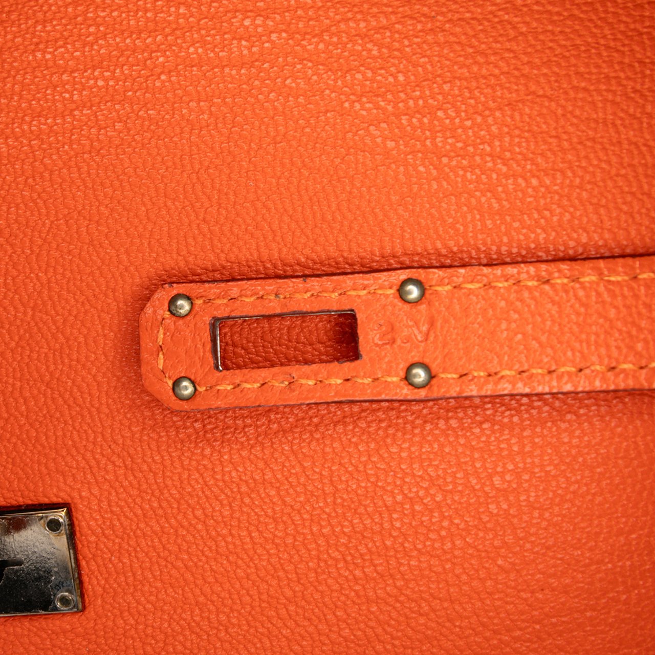 Hermès Chevre Mysore Kelly Longue Wallet Oranje