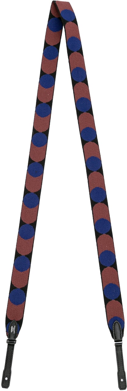 Hermès Sangle Flipperball 25 mm To Go Bag Strap Zwart