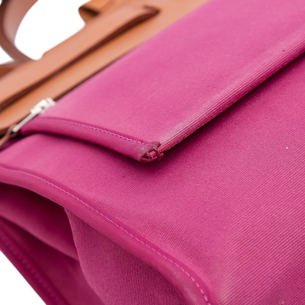 Hermès Toile Herbag Zip 31 Roze