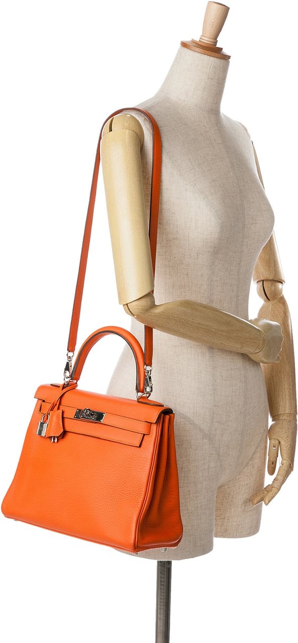 Hermès Togo Kelly II Retourne 28 Oranje