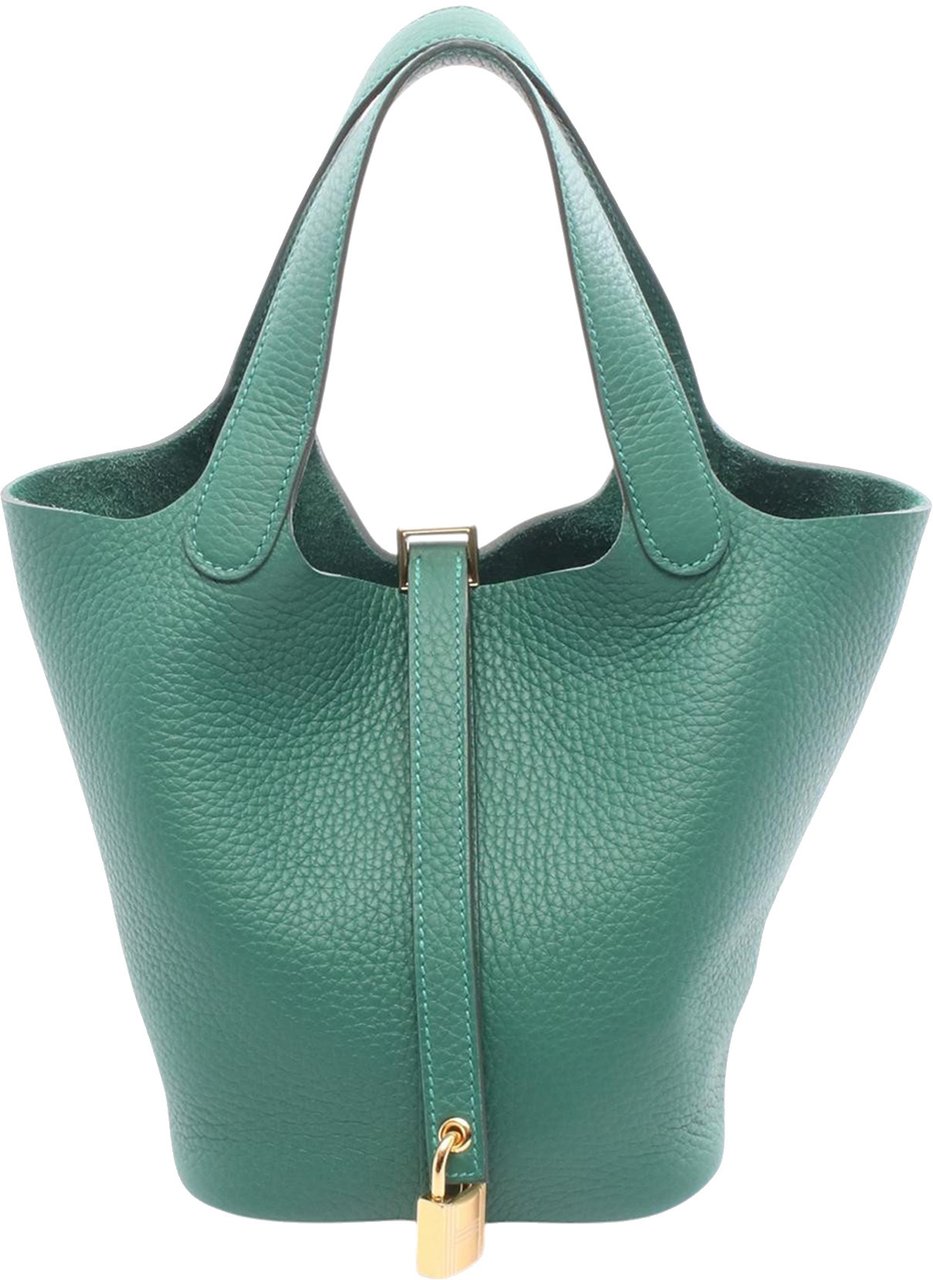 Hermès Clemence Picotin Lock 18 Groen