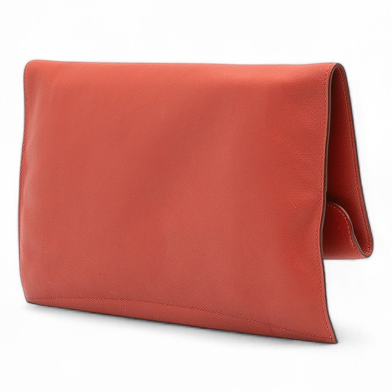 Hermès Evercolor Pliplat Clutch Rood