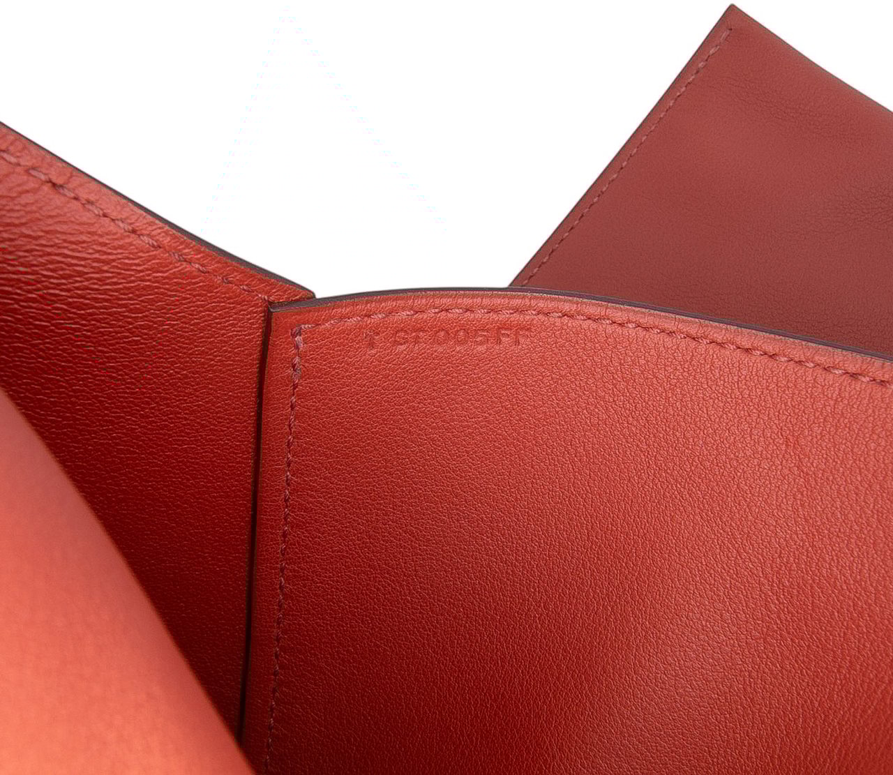 Hermès Evercolor Pliplat Clutch Rood