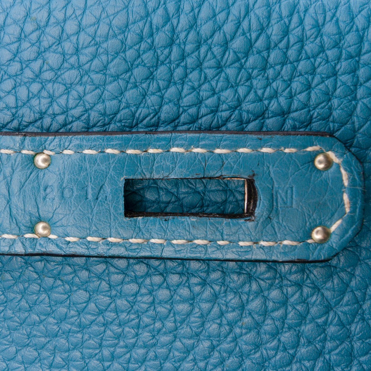 Hermès Togo Birkin Retourne 40 Blauw