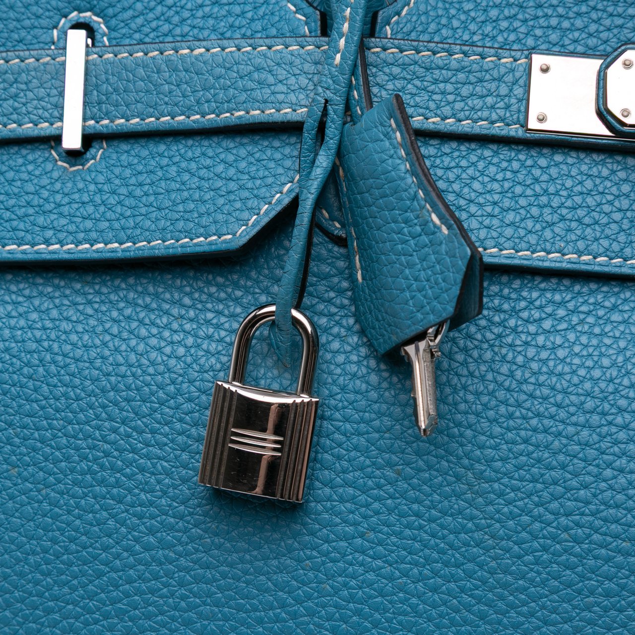 Hermès Togo Birkin Retourne 40 Blauw