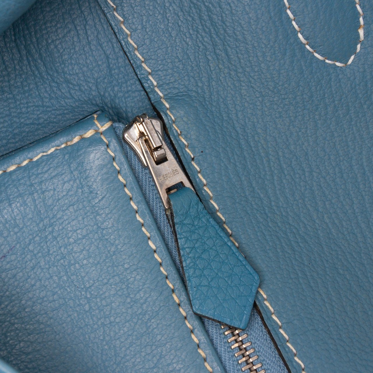 Hermès Togo Birkin Retourne 40 Blauw