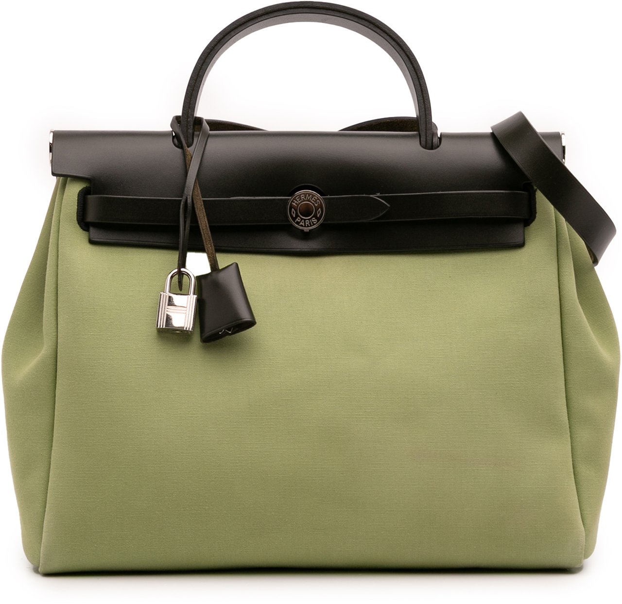 Hermès Toile Herbag Zip 31 Groen