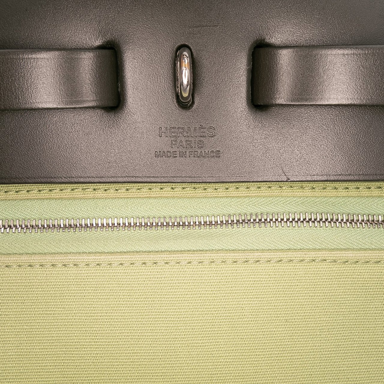 Hermès Toile Herbag Zip 31 Groen
