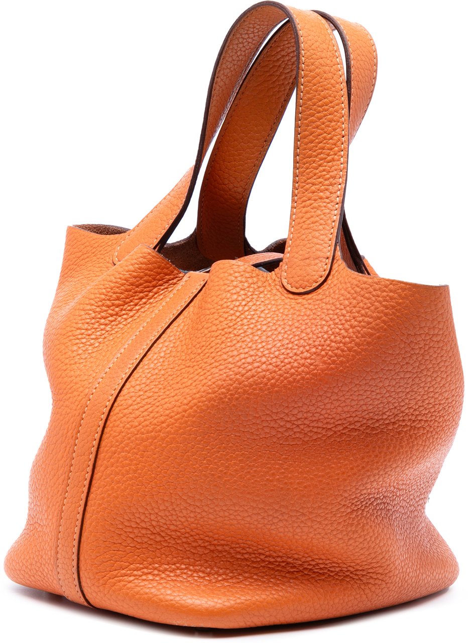 Hermès Clemence Picotin Lock 18 Oranje