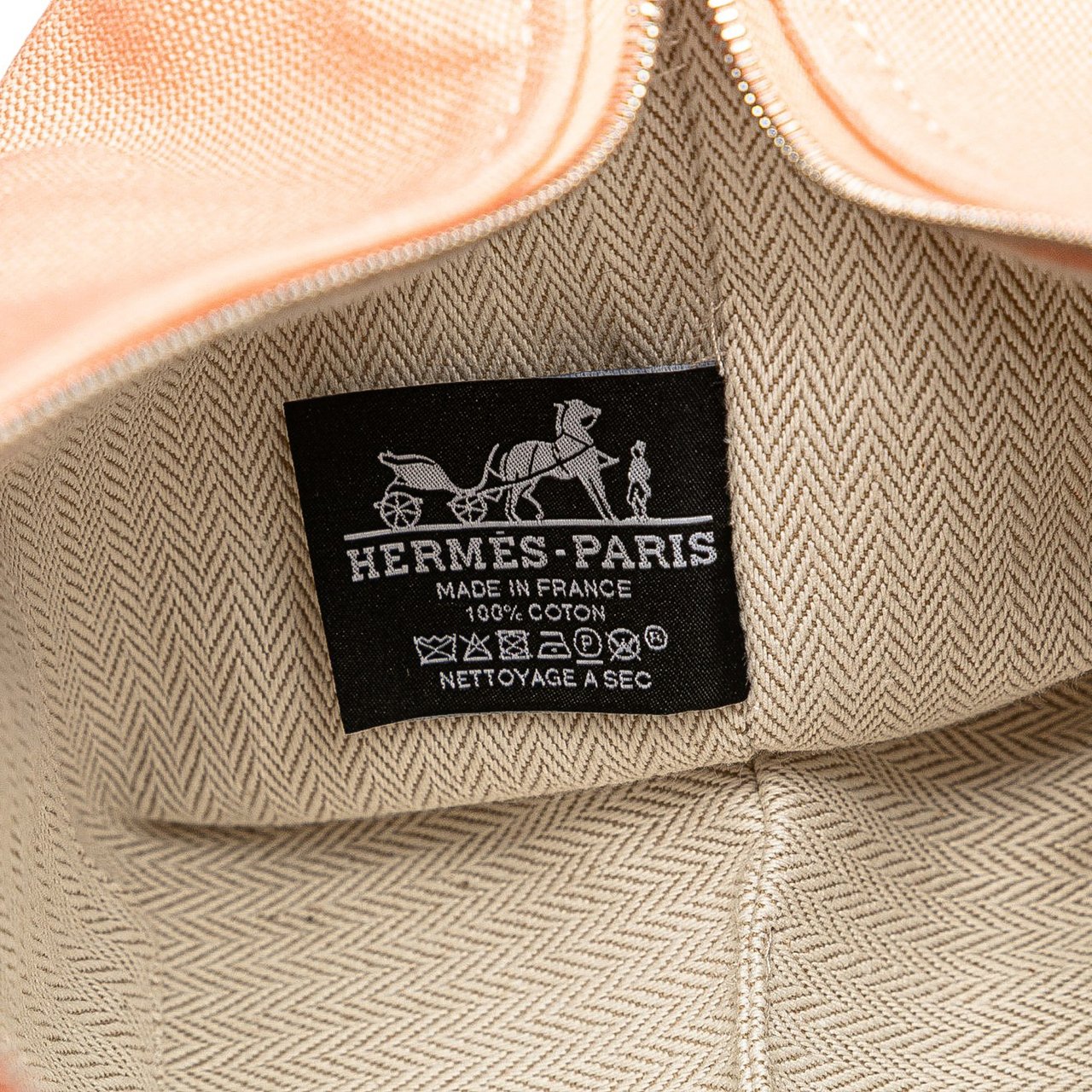 Hermès Small Canvas Bride A Brac Case Roze