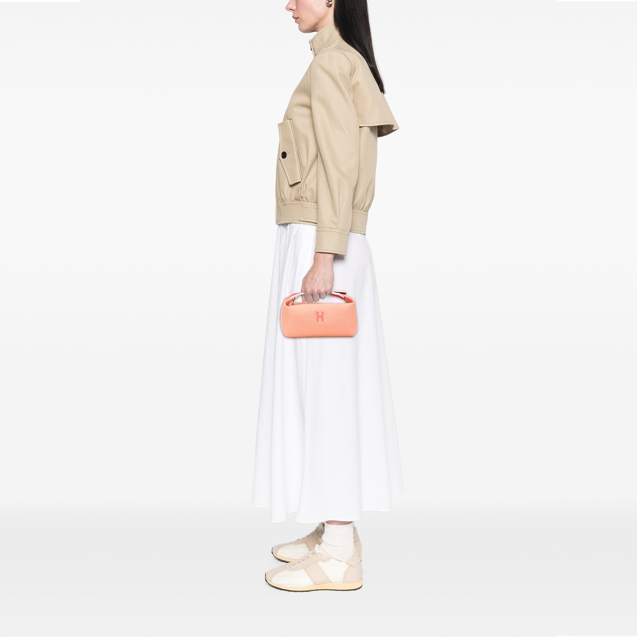 Hermès Small Canvas Bride A Brac Case Roze