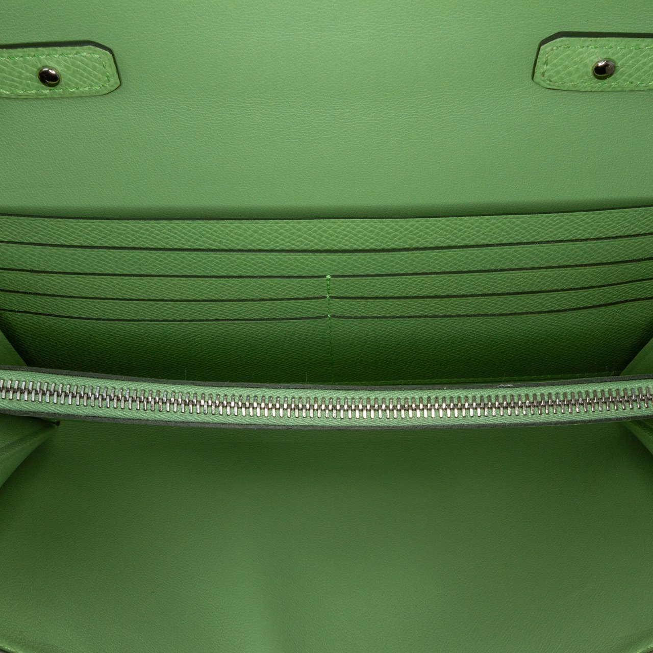 Hermès Epsom Constance Long To Go Wallet Groen