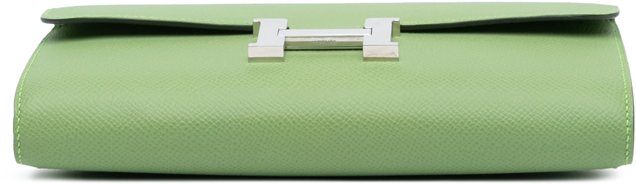 Hermès Epsom Constance Long To Go Wallet Groen