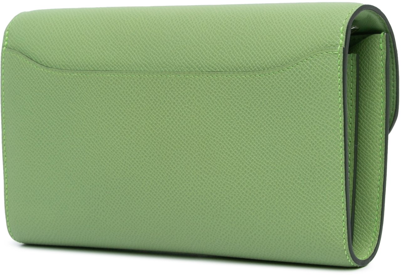 Hermès Epsom Constance Long To Go Wallet Groen