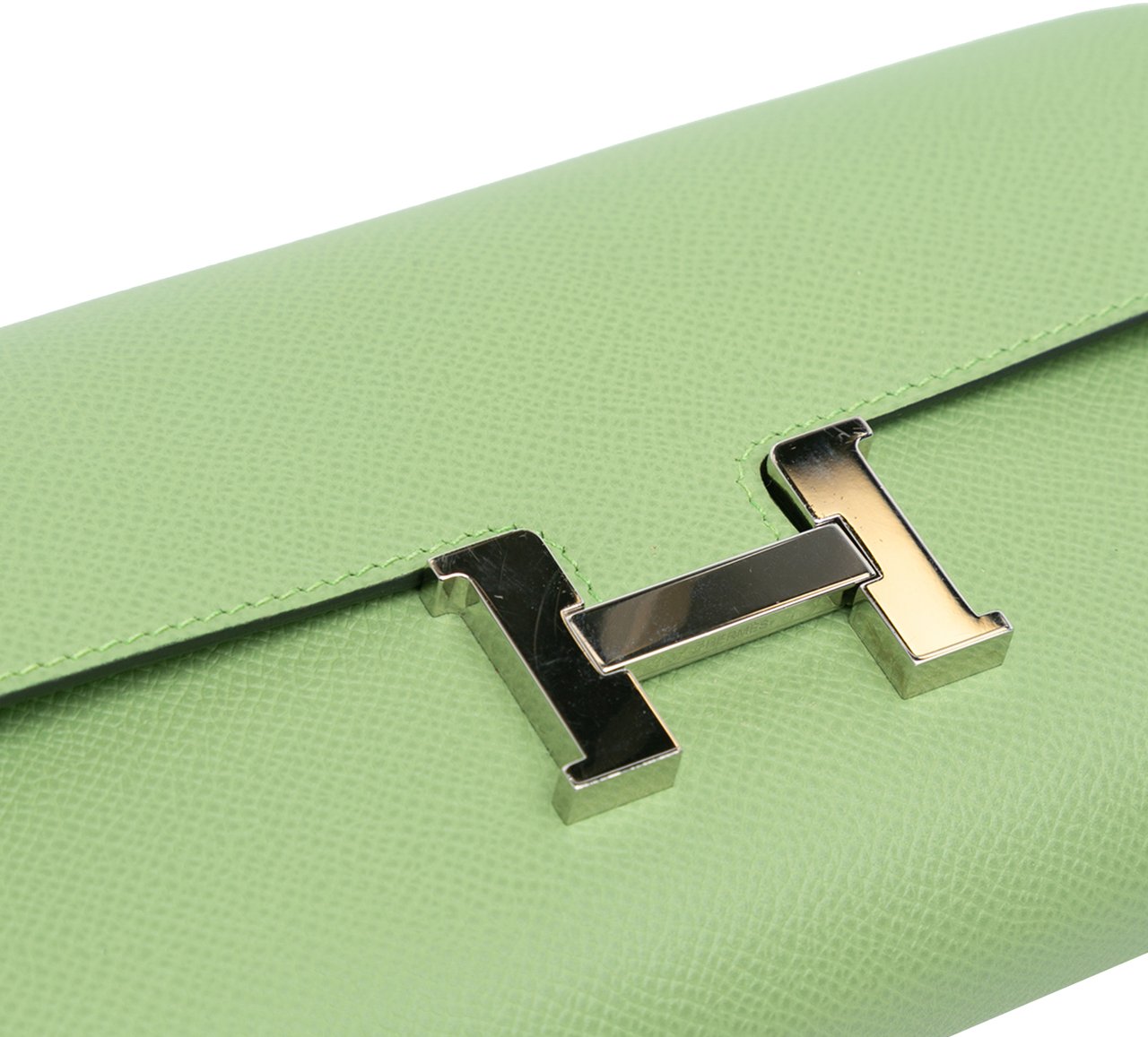 Hermès Epsom Constance Long To Go Wallet Groen