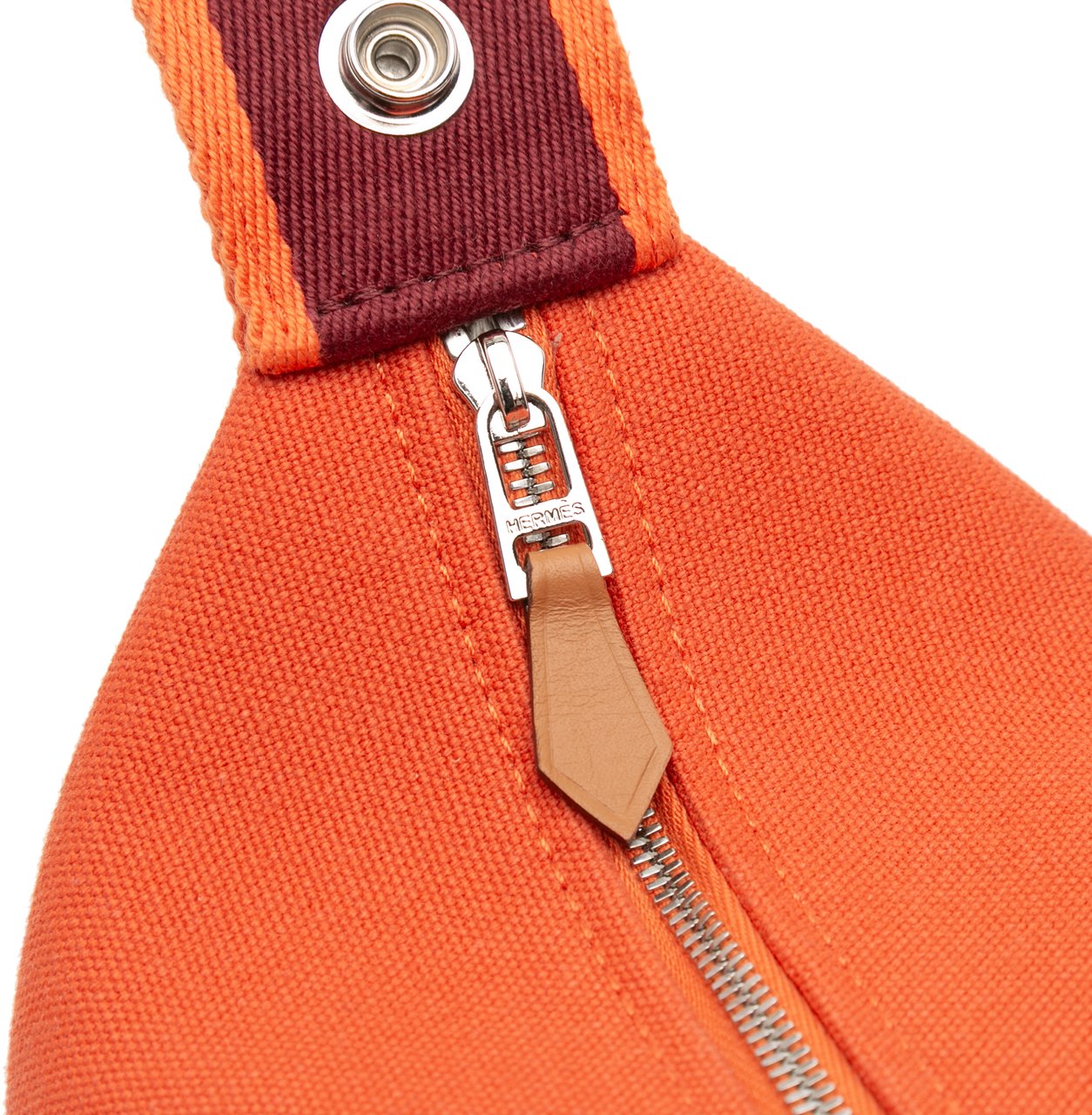 Hermès Small Toile Bride A Brac Case Oranje