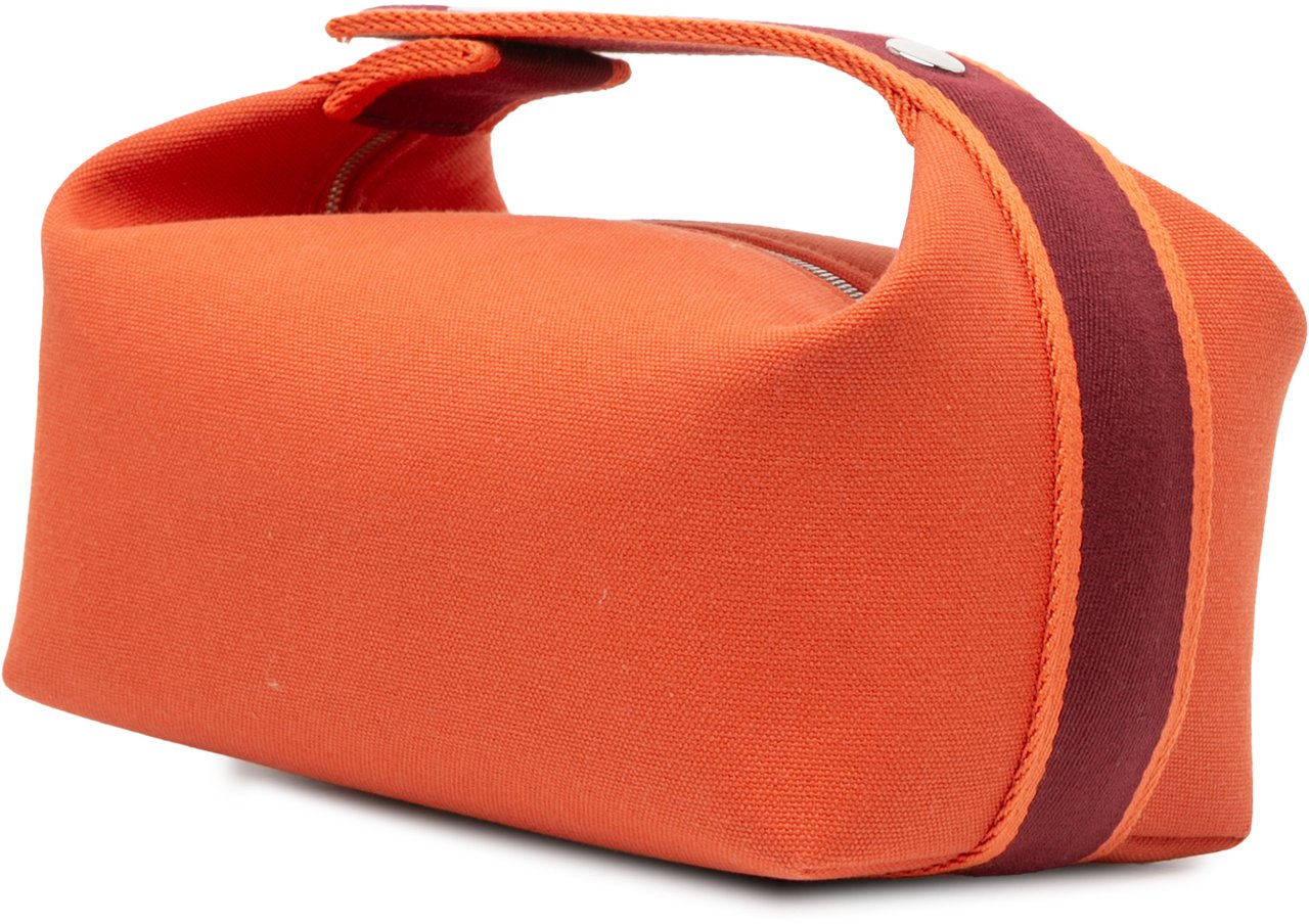 Hermès Small Toile Bride A Brac Case Oranje