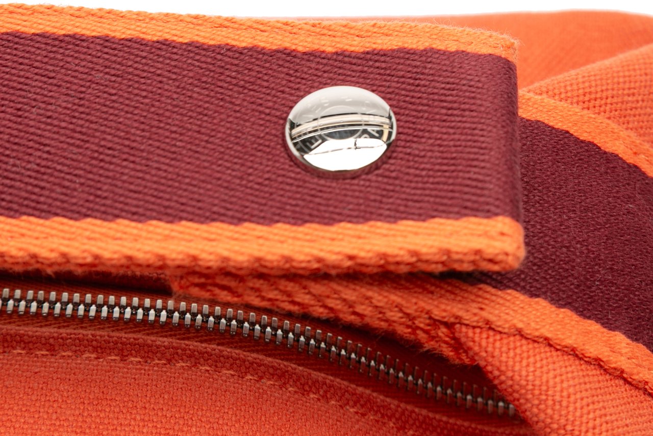 Hermès Small Toile Bride A Brac Case Oranje