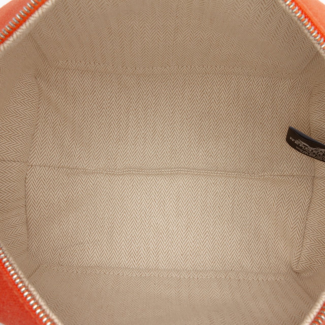 Hermès Small Toile Bride A Brac Case Oranje