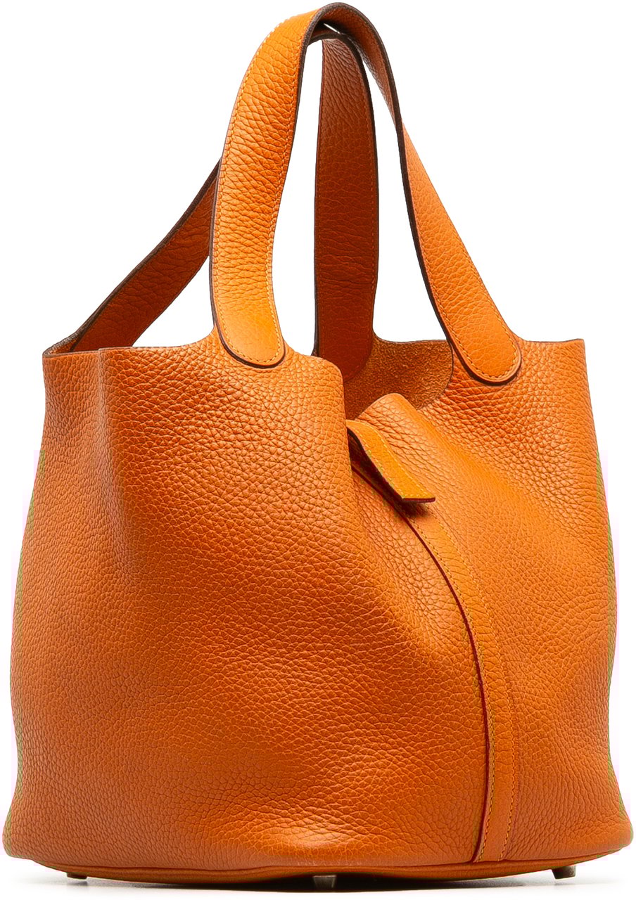 Hermès Clemence Picotin Lock 22 Oranje