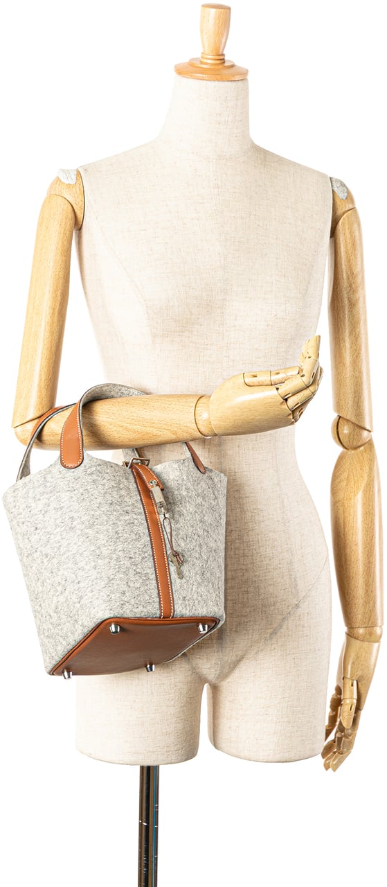 Hermès Feutre and Swift Picotin Lock 18 Grijs