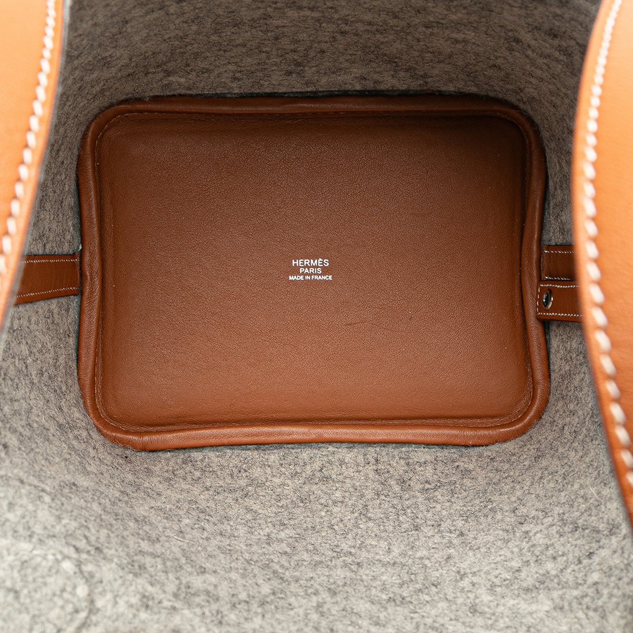 Hermès Feutre and Swift Picotin Lock 18 Grijs