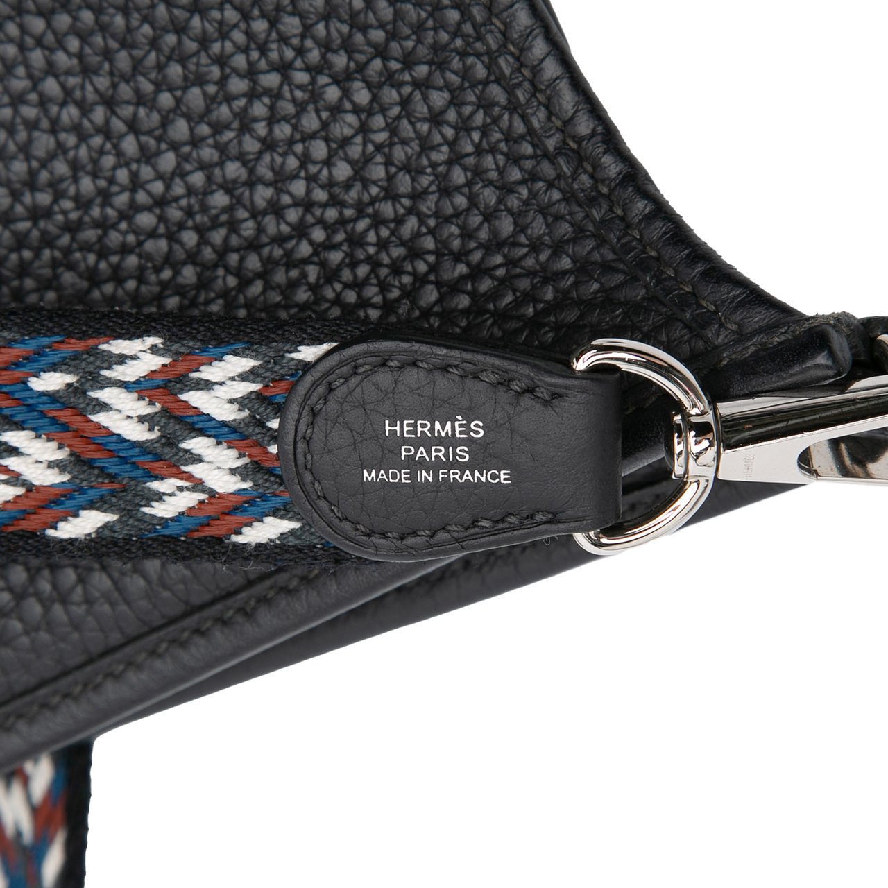 Hermès Clemence Evelyne TPM Blauw