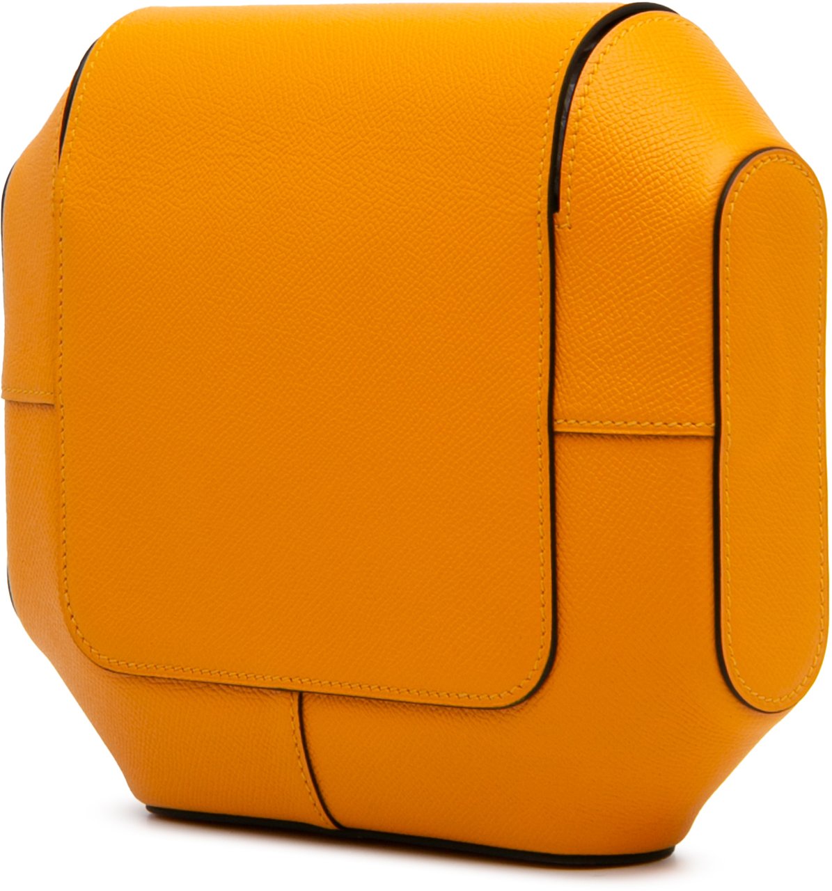 Hermès Epsom Octogone Clutch Geel