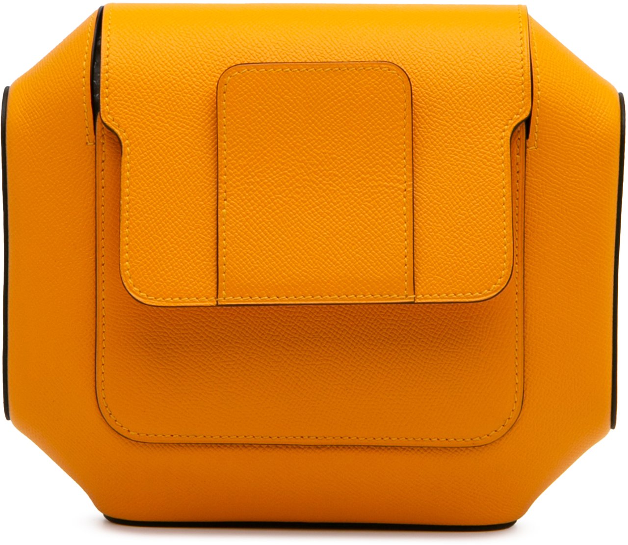 Hermès Epsom Octogone Clutch Geel