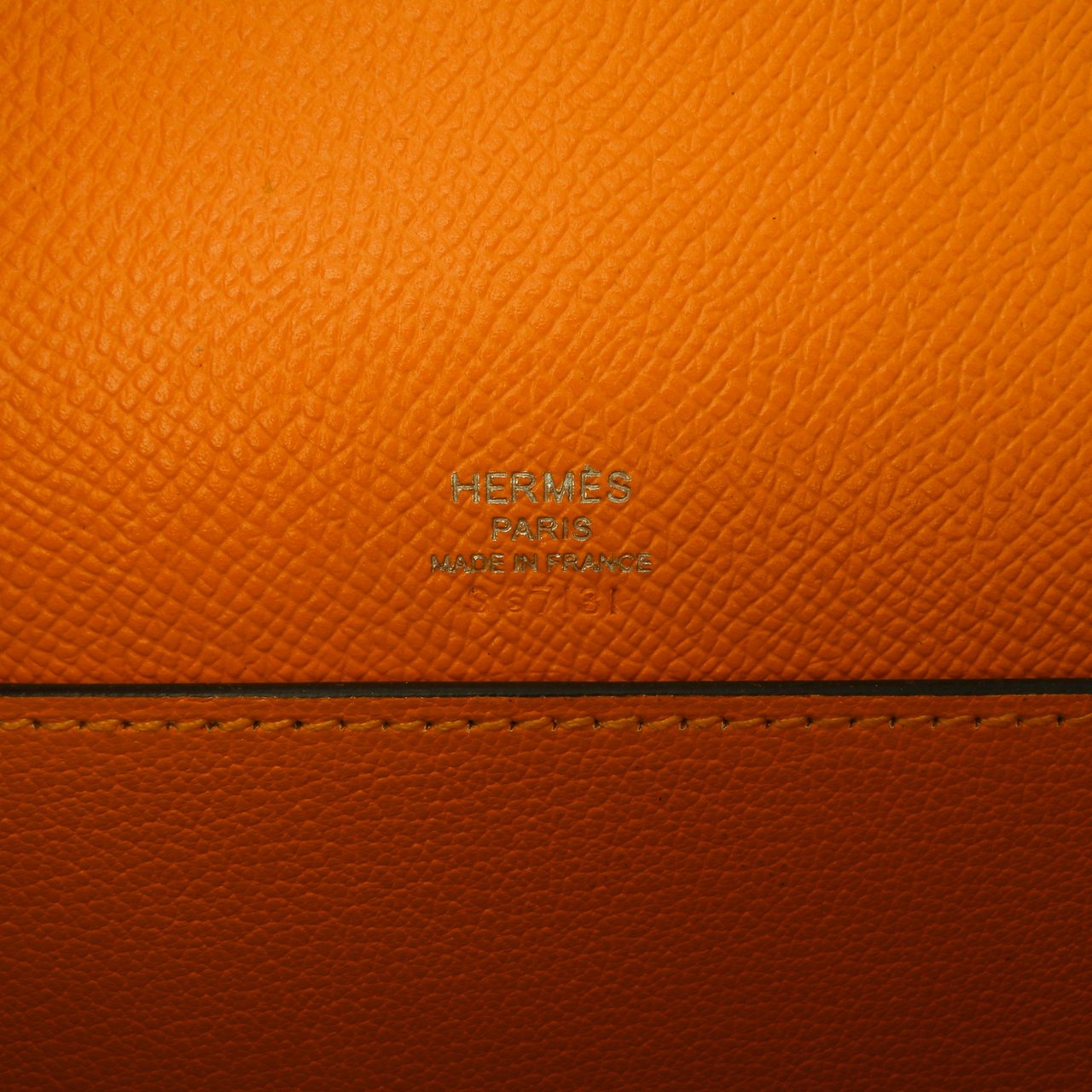 Hermès Epsom Octogone Clutch Geel