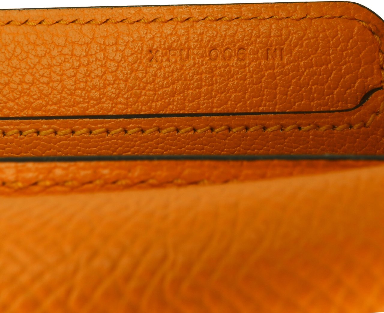 Hermès Epsom Octogone Clutch Geel