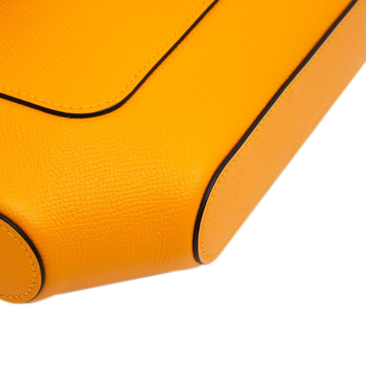 Hermès Epsom Octogone Clutch Geel