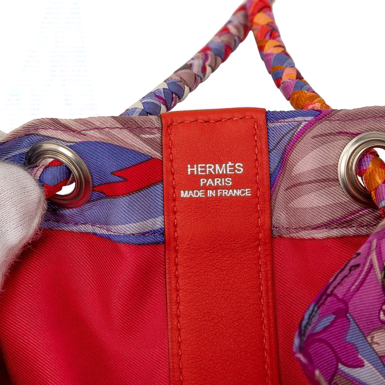 Hermès Silk Flamingo Party Sac Soie Cool 22 Oranje