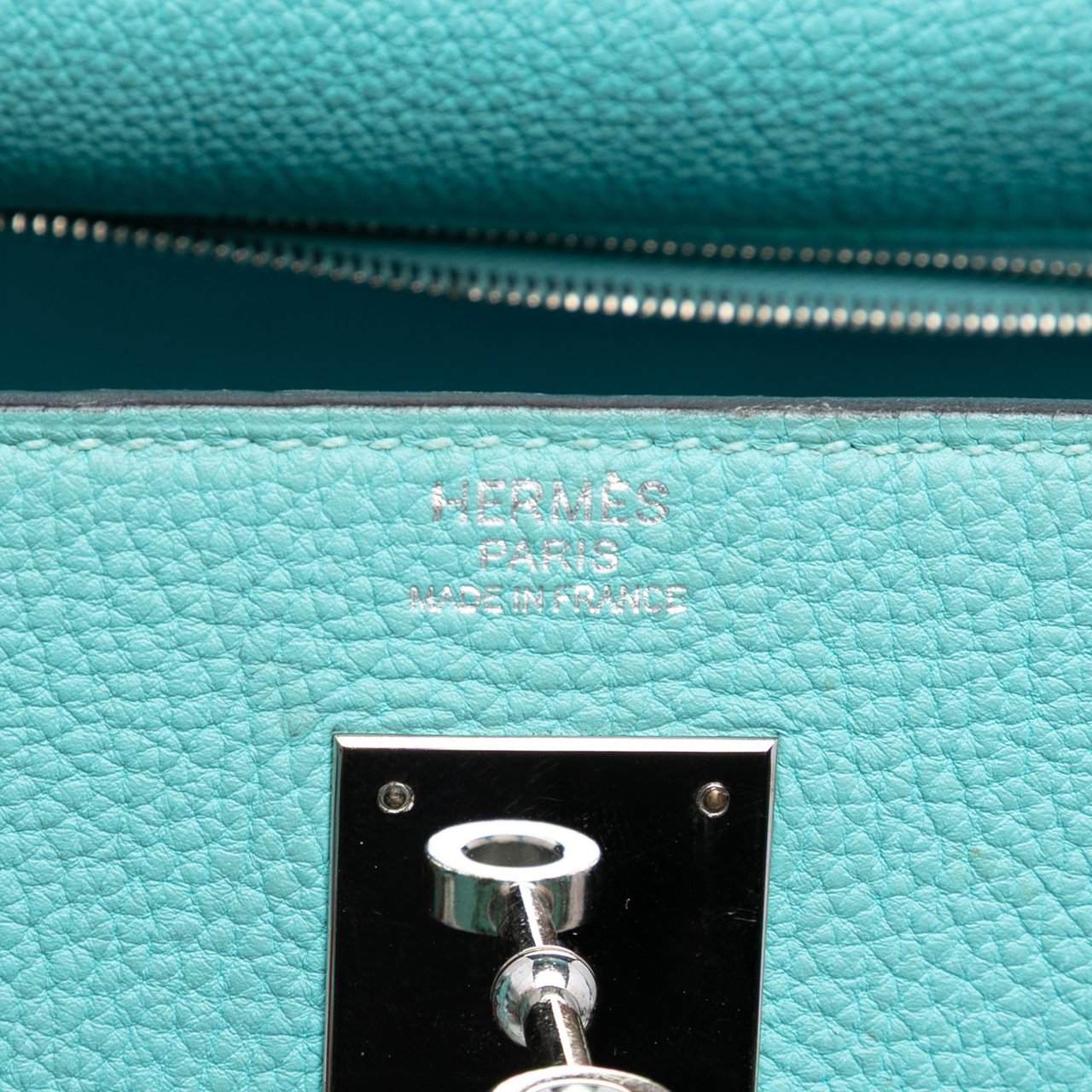 Hermès Togo Kelly II Retourne 32 Blauw