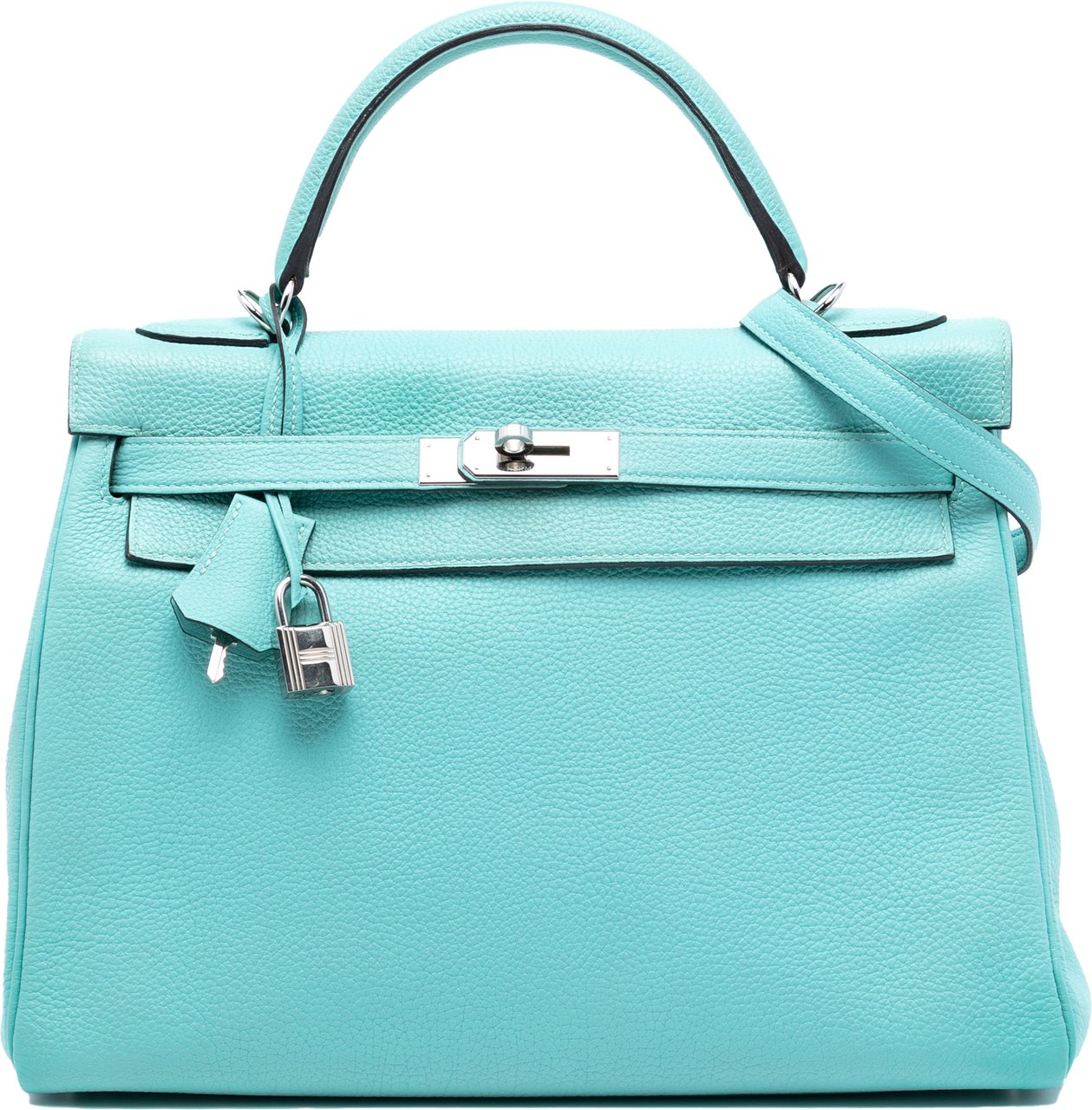Hermès Togo Kelly II Retourne 32 Blauw