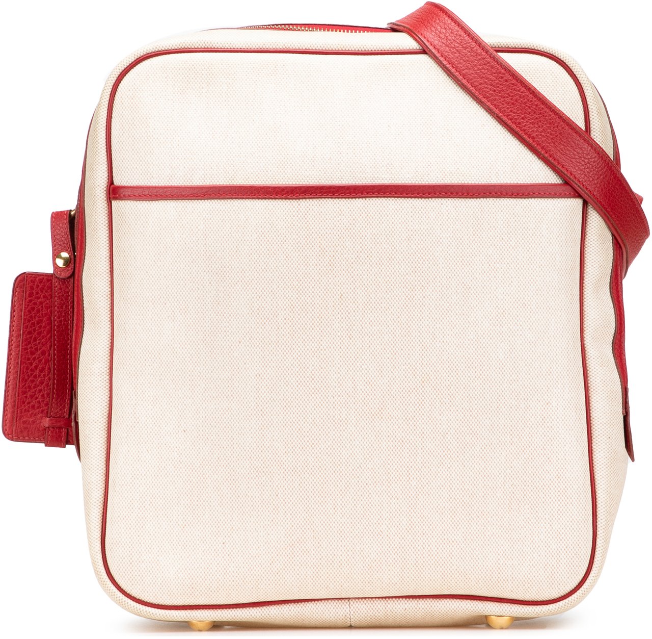 Hermès Toile and Clemence Victoria Messenger Bag Bruin