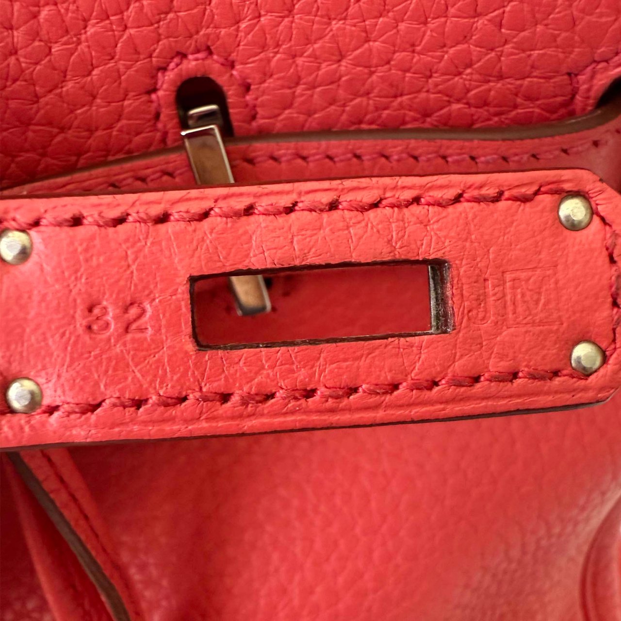 Hermès Togo Birkin Retourne 35 Rood