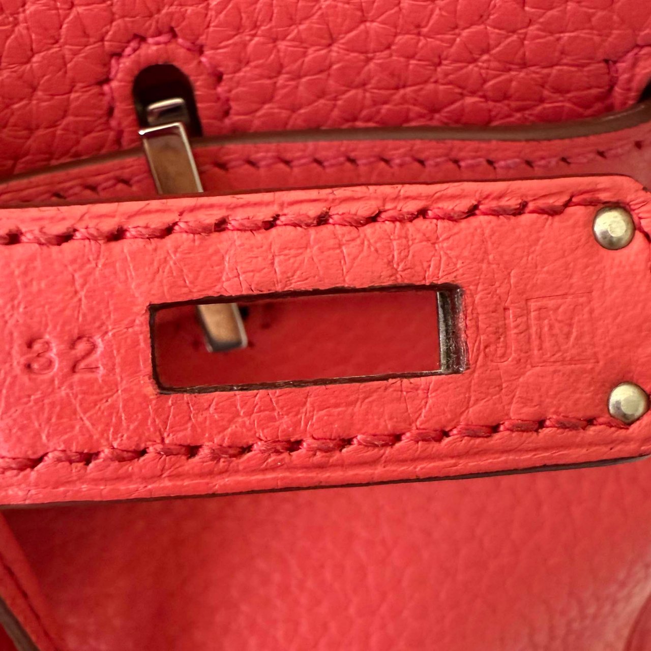 Hermès Togo Birkin Retourne 35 Rood