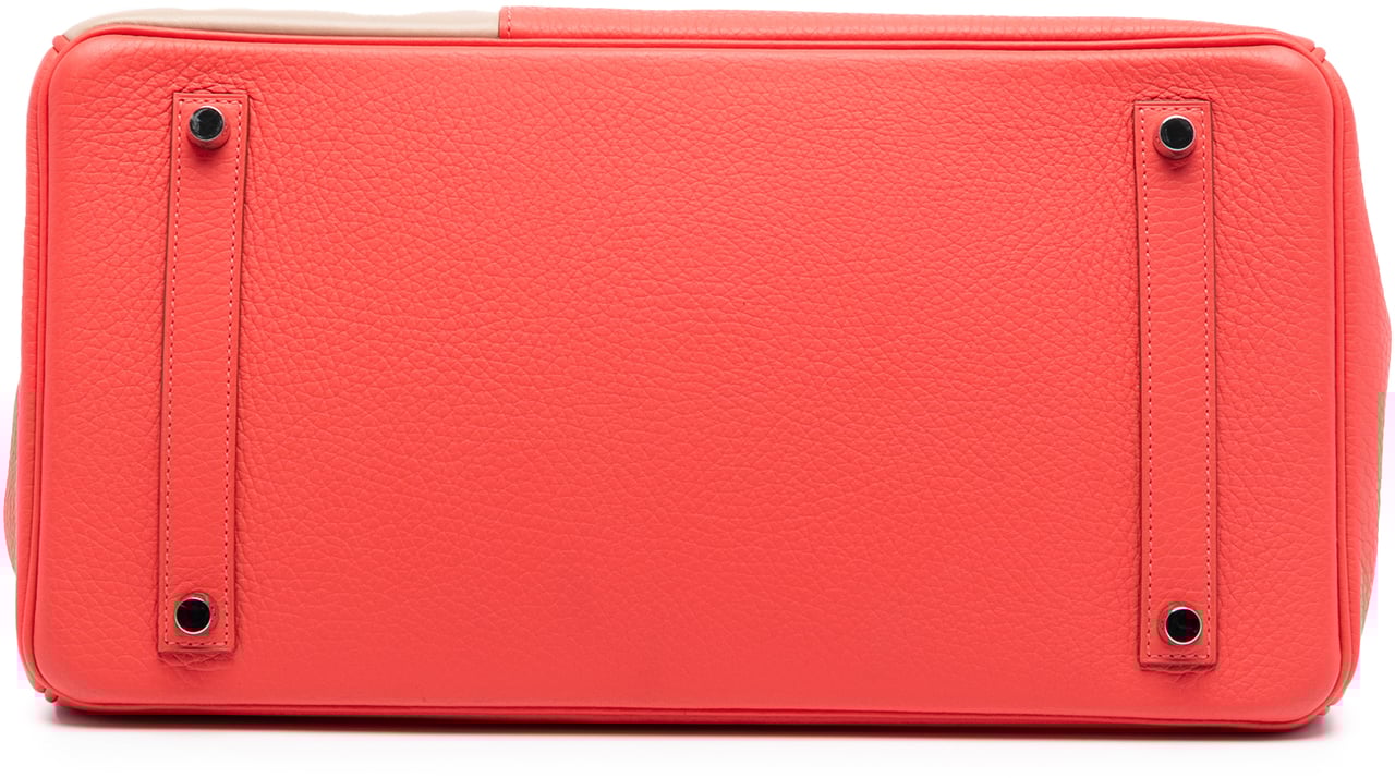 Hermès Tricolor Clemence and Swift Birkin Cascade Retourne 35 Roze